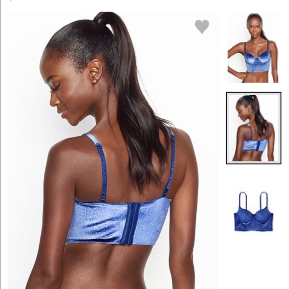 Long line velvet demi bra - Picture 2 of 6